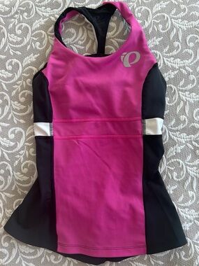 VPL Pink and Black Mesh Performance Tank